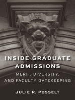 Inside Graduate Admissions: Merit, Diversity, and Faculty Gatekeeping