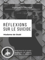 Réflexions sur le suicide: suivi de Madame de Staël par Émile Faguet