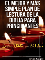 El mejor y más simple plan de lectura de la Biblia para principiantes