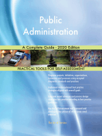 Public Administration A Complete Guide - 2020 Edition