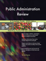 Public Administration Review A Complete Guide - 2020 Edition