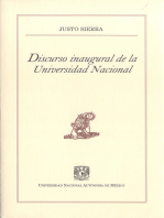 Discurso inaugural de la Universidad Nacional