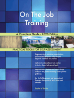 On The Job Training A Complete Guide - 2020 Edition