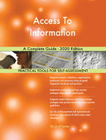 Access To Information A Complete Guide - 2020 Edition