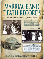 Birth, Marriage and Death Records: A Guide for Family Historians