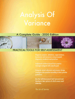 Analysis Of Variance A Complete Guide - 2020 Edition