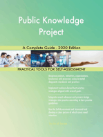 Public Knowledge Project A Complete Guide - 2020 Edition