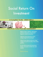 Social Return On Investment A Complete Guide - 2020 Edition