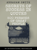 Secrets of Success in Quotes