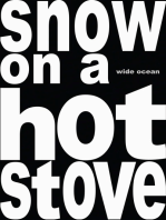 snow on a hot stove