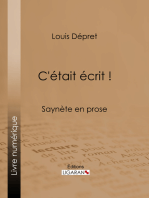 C'était écrit !: Saynète en prose