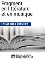Fragment en littérature et en musique: Les Grands Articles d'Universalis