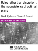 Rules rather than discretion : the inconsistency of optimal plans de Finn E. Kydland et Edward C. Prescott: Les Fiches de Lecture d'Universalis