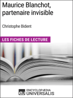 Maurice Blanchot, partenaire invisible de Christophe Bident: Les Fiches de Lecture d'Universalis