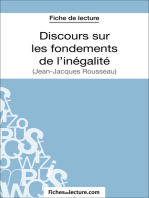 Discours sur les fondements de l'inégalité de Jean-Jacques Rousseau (Fiche de lecture): Analyse complète de l'oeuvre