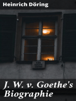 J. W. v. Goethe's Biographie