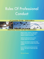 Rules Of Professional Conduct A Complete Guide - 2020 Edition