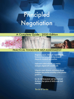 Principled Negotiation A Complete Guide - 2020 Edition