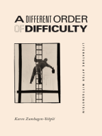 A Different Order of Difficulty: Literature after Wittgenstein