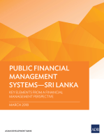 Public Financial Management Systems—Sri Lanka: Key Elements from a Financial Management Perspective