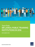 Sri Lanka: Public Training Institutions in 2016: Tracer Study