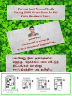 பல்வேறு நில அளவுகளில் தெற்கு நோக்கிய 2BHK வீட்டுத் திட்டங்கள் வாஸ்து சாஸ்திரத்தின் படி தமிழில். (Various Land Sizes of South Facing 2BHK House Plans As Per Vastu Shastra in Tamil.)