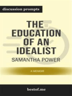 Summary: “The Education of an Idealist: A Memoir” by Samantha Power - Discussion Prompts