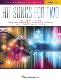Hit Songs for Two Violins: Easy Instrumental Duets