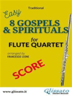 Flute quartet sheet music "8 Gospels & Spirituals " score