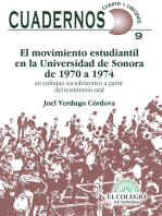 El movimiento estudiantil en la Universidad de Sonora de 1970-1974: Un enfoque socio-histórico a partir del testimonio oral