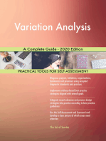 Variation Analysis A Complete Guide - 2020 Edition