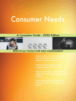 Consumer Needs A Complete Guide - 2020 Edition