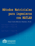 Métodos Matriciales para ingenieros con MATLAB