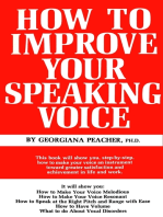 How to Improve Your Speaking Voice