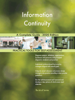Information Continuity A Complete Guide - 2020 Edition