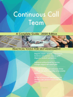 Continuous Call Team A Complete Guide - 2020 Edition