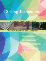 Selling Techniques A Complete Guide - 2020 Edition