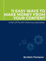 11 Easy Ways To Make Money From Your Content