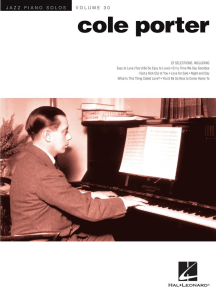 Cole Porter: Jazz Piano Solos Series Volume 30