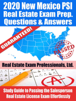 2020 New Mexico PSI Real Estate Exam Prep Questions & Answers