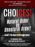 Choices! Natural Order vs Unnatural Order!: Dark KNOW-Ledge Series, #1