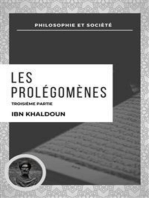 Les Prolégomènes: Troisième Partie