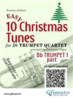 Bb Trumpet 1 of "10 Easy Christmas Tunes" for Trumpet Quartet