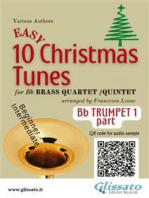 Bb Trumpet 1 part of "10 Easy Christmas Tunes" for brass quartet/quintet