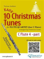 10 Easy Christmas Tunes - Flute Quartet (FLUTE 4): Easy for Beginners