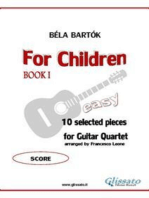 Guitar Quartet "For Children" score