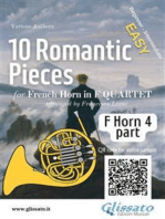 French Horn 4 part of "10 Romantic Pieces" for Horn Quartet