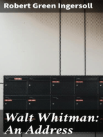 Walt Whitman: An Address