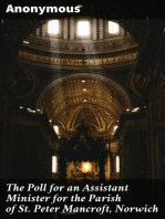 The Poll for an Assistant Minister for the Parish of St. Peter Mancroft, Norwich