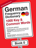 German Frequency Dictionary - 1000 Key & Common German Words in Context: German-English, #0